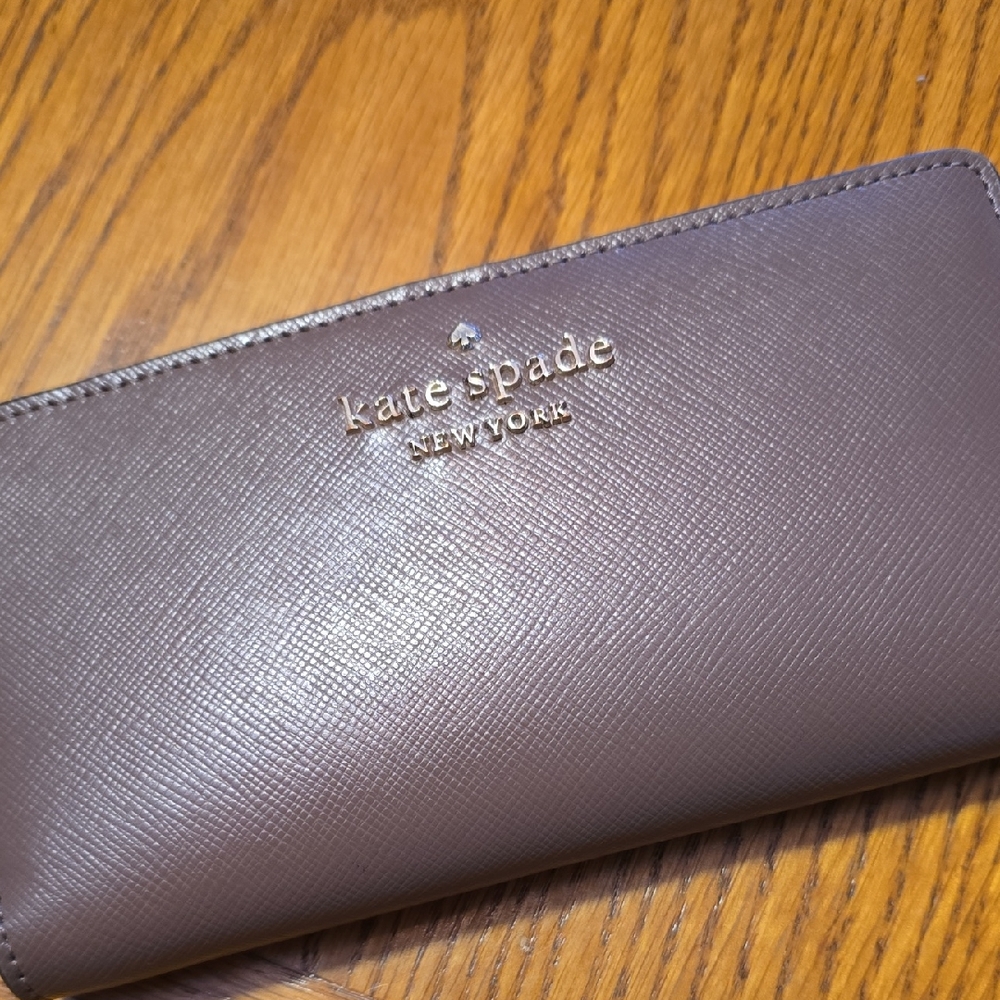 Kate Spade Taupe Leather Wallet